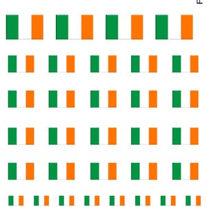Ireland Flag Pride Nail Art Decal Sticker Set FLG135 Perfect Gift