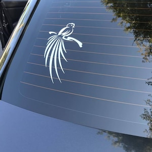 Quetzal Guatemala Bird Peel & Stick Vinyl Weatherproof Car Sticker