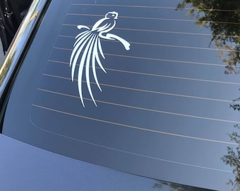 Quetzal Guatemala Bird Peel & Stick Vinyl Weatherproof Car Sticker
