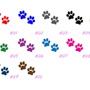 Nail Art Decals Stickers Designer Paw Prints Animals Cats Dogs Paws PAW902 Perfect Gift