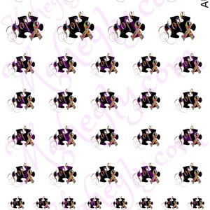 Autism Awareness Ribbon Puzzle Piece Nail Art Decal Sticker Set AUT143 Perfect Gift