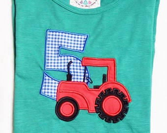 Geburtstagsshirt "Traktor 5" Langarmshirt