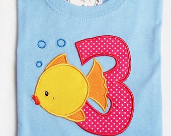 Geburtstagsshirt "Fisch 3"