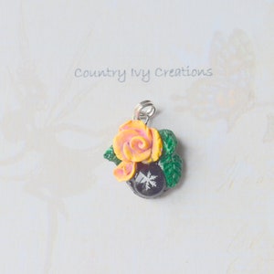 Rose Pendant, Real Snowflake, Preserved Snowflake, Unique Jewelry, rose 2012