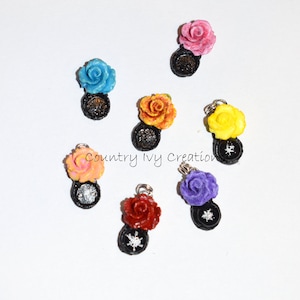 Rose Pendant, Real Snowflake, Preserved Snowflake, Unique Jewelry, rose 2012