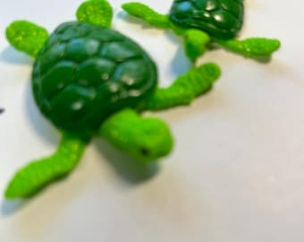 Handmade Sea Turtle Miniatures: Fairy Garden Terrarium Decor