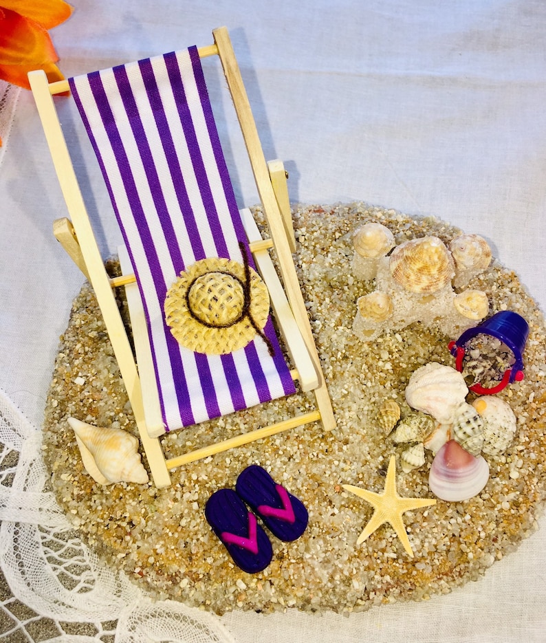 Miniature Beach Scene 112 Scale Beach Accessories Miniature Etsy