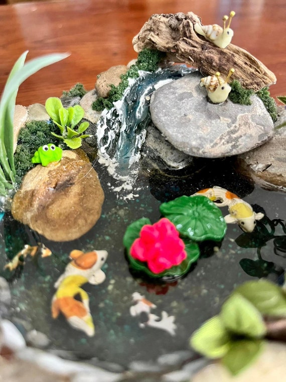 SET ACCESSOIRES SALLE DE BAIN Élégant Simulé Maison Résine Artificielle