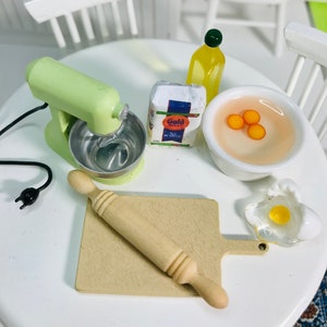 Miniature Baking Accessory Set, Dollhouse Kitchen Accessory, Diorama Accessories for Kitchen, Free Shipping