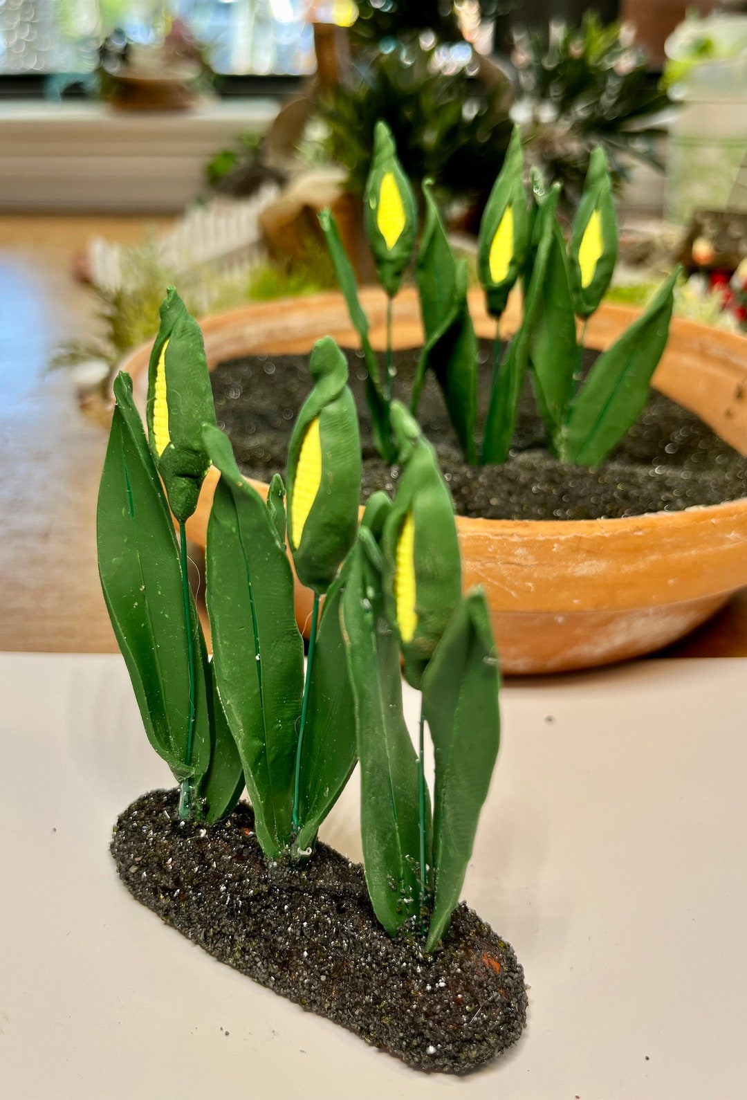 Miniature Row of Corn, Dollhouse Miniature Corn Rows, Fairy or Gnome ...