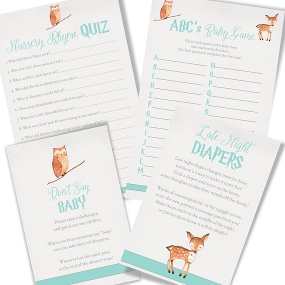 Wizard Kid Baby Shower Games Wizard Kid Baby Shower Game Etsy