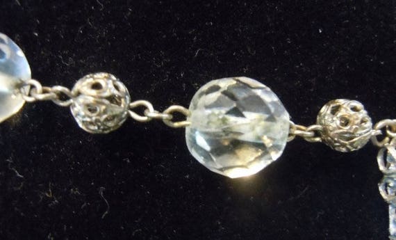 Czechoslovakian 1920's Crystal necklace - Very ni… - image 3