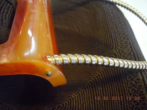 Bakelite genuine corde' purse - 1940's - Great Co… - image 3