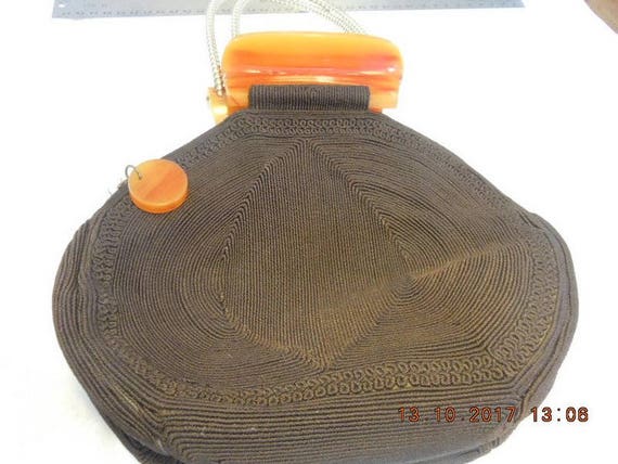 Bakelite genuine corde' purse - 1940's - Great Co… - image 6