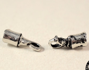 Pulsera de serpiente de plata de ley con gancho y cierre (1650)