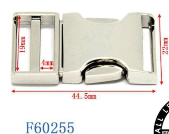 Metal Side Release Buckle, 19 mm Release Buckle, Metal Release, (F60255)