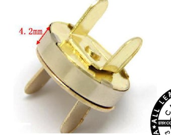 Gold Metal Magnetic Button with Single Nail, 18 mm Magnetic Button, Single Nail Rivet (N002)