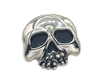 Large Skull Snaps. Line 24 Decorative Punk Buttons for Leathercrafting 12pcs  (dozen)