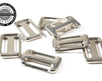 Square Metal Slider Closure metal buckle Bag Slider 5/8 inch buckle Sold by dozen (1681)