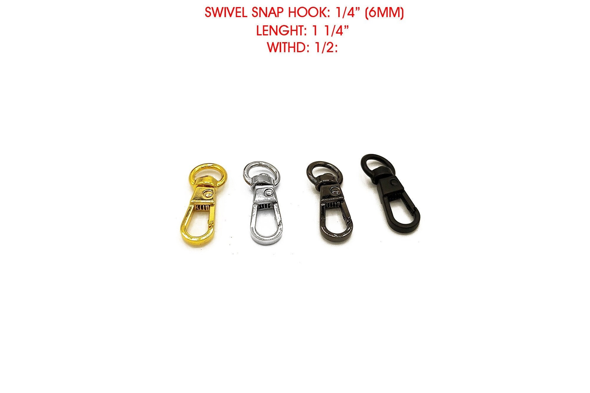 1 Swivel Snap Hook, Lanyard Snap Hook, Keychain, Snap Hook With D