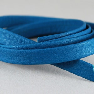 Blau Petrol Doppel gefaltet flache Lederband 10mm (3/8 Zoll) 20 Yards (1025W) WHOLESALE 6 Wochen Bearbeitungszeit