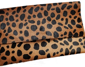 Envelope Clutch Print Genuines Leather Purse (ELP001)