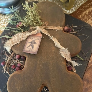 Primitive Beeswax Gingerbread Boy