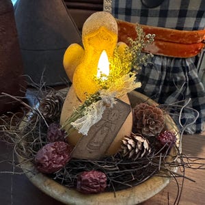 Primitive Flameless Angel Candle