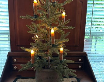 Primitive/Colonial Flameless Clip on Candle