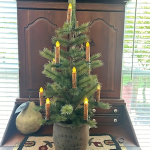 Primitive/Colonial Flameless Clip on Candle