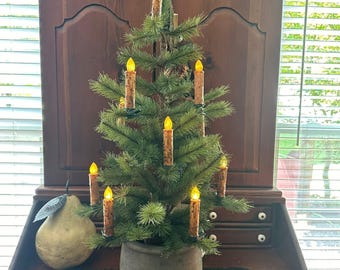 Primitive/Colonial Flameless Clip on Candle