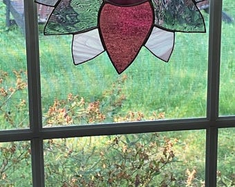 Forever Blooming Flower Stained Glass Suncatcher