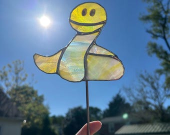 Snake Stained Glass Plant Stake