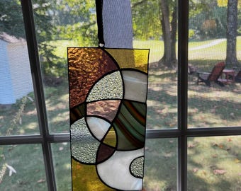 Art Deco Stained Glass Suncatcher