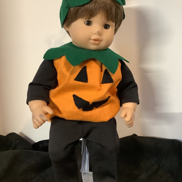 5 piece pumpkin costume for Bitty Baby or Bitty twins.