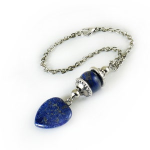 Lapis lazuli Coeur Rétroviseur charme, Accessoires de voiture, ornement, cintre, cadeau