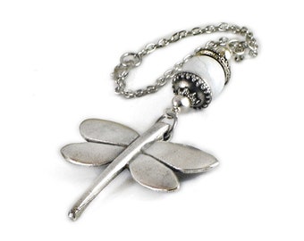 Dragonfly car charm, rearview mirror hanger ornament dangler, accessories, gift, Choose gemstone
