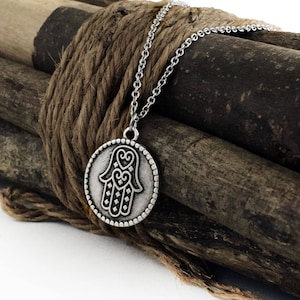 Hamsa Hand Halskette, Hand der Fatima Anhänger Schmuck Geschenk