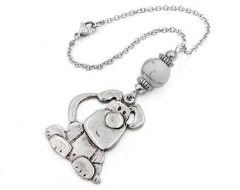 Dog Car Mirror Charm Hanging, Rearview hanger ornament dangler, Vehicle Accessories Gift