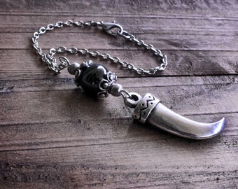 Dragon Tooth Car Rearview Mirror Charm Hanging, Ornament, Dangler, Decor, gift