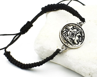 Alexander the Great Bracelet, Vergina Sun Greek Jewelry Unisex Gift