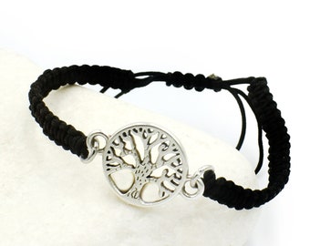 Tree of Life Macrame Bracelet, Adjustable, Spiritual Jewelry, Yoga Bracelet, Mens Bracelet Jewelry, Gift for Him
