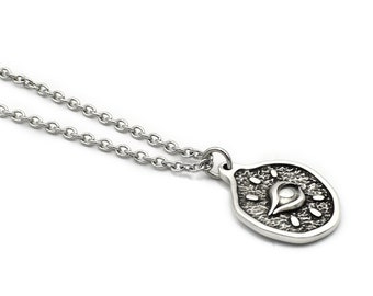 Evil Eye Necklace on Stainless Steel Chain, Greek mati Jewelry Gift Accessories