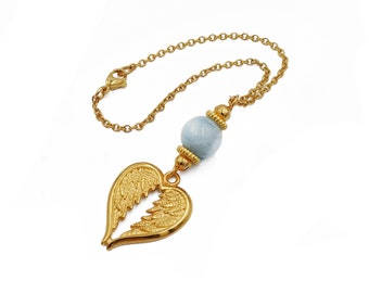 Gold Plated Angel Wings Car Rearview mirror charm hanger ornament dangler Gift