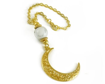 Crescent Moon Car mirror charm, Car rear view mirror charm hanging, Car auto hanger ornament dangler, car accessories