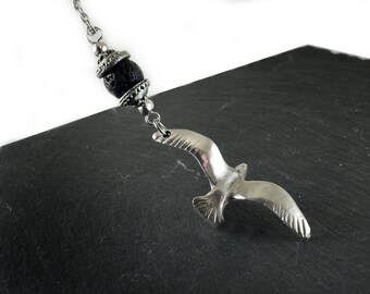 Car rear view mirror charm hanging, Car auto hanger ornament dangler, car accessories, Bird, Christmas gift, Choose gemstone