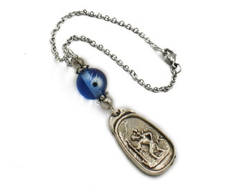 St. Christopher Rearview Car Mirror Charm, Car Mirror Hanger, Evil Eye Car charm, Car Ornament Decor Accessories
