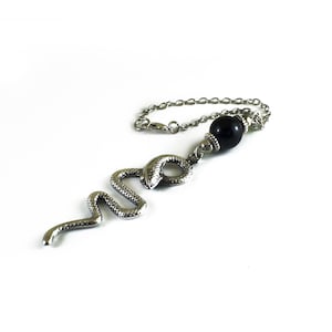 Snake car mirror charm, rearview mirror hanging, auto hanger ornament dangler, accessories gifts, Choose gemstone