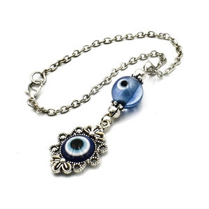 Car Mirror Charm Ornament Dangler, Evil Eye Hanger Gift Decoration Jewelry