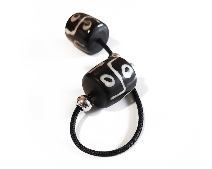 Featured listing image: Black Acrylic Begleri, Worry Beads, Unisex gift